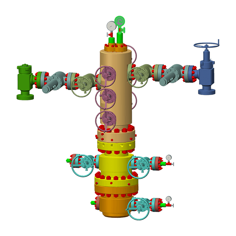 Assy drzewa Wellhead i X-Mas